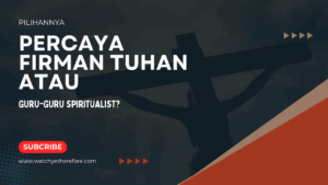 WE MUST KNOW HIM ARIGHT